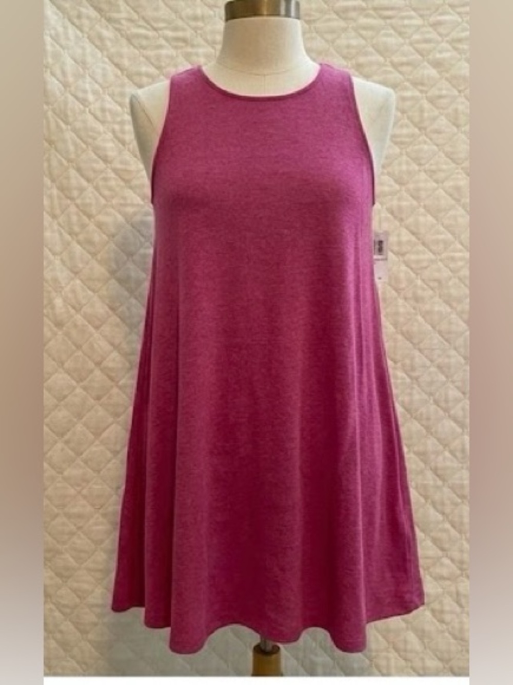 Old Navy Magenta Pink Sleeveless Swing Dress - Large - NWT